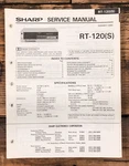 Sharp RT-120S Cassette Service Manual *original*. Fixed Price $14.97.