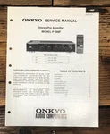 Onkyo P-388F / Preamplifier Service Manual *original*. Fixed Price $34.97.