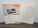 Sony TC-125 Stereo Cassette-corder Recorder Service Manual Original Paperwork. Fixed Price $13.49.