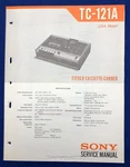 Original Sony TC-121A / Cassette-corder Service Manual -- #1. Fixed Price $14.95.