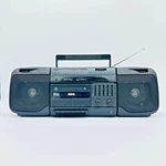 Vintage 90S Boombox 3-5667A Cassette Player Removable Speakers Tested & Works. Fixed Price $44.00.
