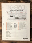 Yamaha K-950 Cassette Service Manual *original*. Fixed Price $29.97.