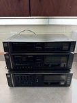 Vtg Mitsubishi Stereo System DA-F55 Tuner DT-15C Cassette DA-U105 Amp Stack. Fixed Price $150.00.