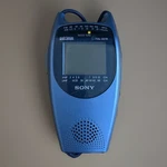Sony Watchman FDL-221R 2.2" Color Lcd Television Combo Fm/am Radio (blue) Tested. Fixed Price $27.61.