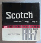 3M Scotch RB-7 Empty 7" Magnetic Tape Take-up Reel, Free Shipping. Fixed Price $15.99.