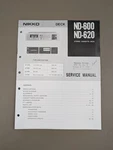 Nikko ND-600, ND-620 Stereo Cassette Deck Service Manual D-1941. Fixed Price $54.95.