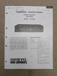 Onkyo Stereo Cassette Tape Deck Model TA-2090 Service Manual D-4736. Fixed Price $54.95.