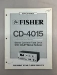 Fisher CD-4015 Original Service Manual Free Shipping. Fixed Price $14.00.