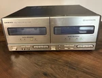 Onkyo K-05W Double Stereo Cassette Tape Tested, Limited Working Order. Fixed Price $50.00.
