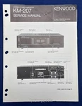 Original Kenwood KM-207 Stereo Amplifier Service Manual. Fixed Price $19.95.