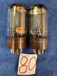 Used 5881 Seeburg V 200 Scott Fisher Eico Pilot Amplifier Tubes # 80. Fixed Price $34.95.