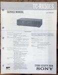 Sony TC-RX50ES Cassette Service Manual *original*. Fixed Price $19.97.