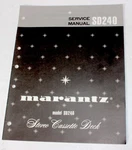 Marantz Model SD240 Stereo Cassette Deck Service Manual Original Paper. Fixed Price $13.99.