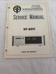 Kenwood Kf 8011 Audio De-noiser Service Manual Original. Fixed Price $40.00.