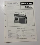 APRI/79. Sanyo M2562 Radio Cassette Recorder Service Manual. Fixed Price $20.00.