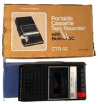 Realistic CTR-53 Portable Cassette Tape Recorder W/box & Instructions. Fixed Price $24.98.