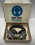 Vtg Pioneer Stereo Headphones SE-2P White Box! Rare Made Japan Working. Fixed Price $35.00.