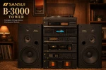 Sansui B-3000 Tower Rare Complete Vintage Stereo Component System. Fixed Price $10999.00.