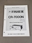 Fisher CR-7000N Service Manual D-2449. Fixed Price $54.95.