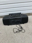 Magnavox Turbo Bass Boombox Radio And Cassette Player AW7590 Works! Aux In. Fixed Price $75.00.