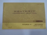 Heathkit Assembly Manual For The Stereo 4 Decoder Model AD-2002 Vintage. Fixed Price $13.99.