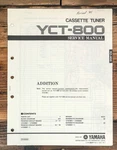 Yamaha YCT-800 Cassette Add.service Manual *original*. Fixed Price $19.97.