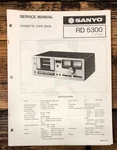 Sanyo Rd 5300 Cassette Service Manual *original*. Fixed Price $24.97.