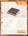 Sony Cassette Service Manual *original*. Fixed Price $14.97.
