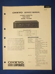 Onkyo TA-2048 Cassette Service Manual Factory Original The Real Thing. Fixed Price $7.10.