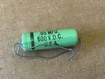 Nos Cornell Dubilier Greenie .05 Uf 600V Capacitor Tube Tone Tested (qty A). Fixed Price $15.00.