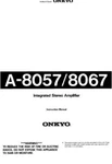 Onkyo A-8057 Amplifier Owners Manual. Fixed Price $22.24.