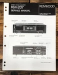 Kenwood KM-207 Amplifier Service Manual *original*. Fixed Price $19.97.