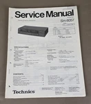 Technics Equalizer SH-8057 Service Manual D-4624. Fixed Price $54.95.