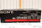 New Vtg Sony CFS-W304 Radio Cassette Recorder Portable Stereo Magnetophone. Fixed Price $160.00.