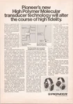 Pioneer SE-700 SE-500 High Polymer Molecular Headphones Print 1974. Fixed Price $15.79.