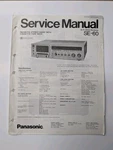 Panasonic SE-60 Hi-fi Deck Receiver Service Manual D-4987. Fixed Price $54.95.