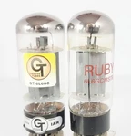 Matched Pair Groove & Ruby Branded 6L6GC Power Tubes Hickok Tested. Fixed Price $50.00.