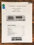 Onkyo TA-2015 Cassette Service Manual *original*. Fixed Price $14.97.