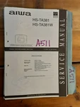 Aiwa HS-TA381 Service Manual Original Repair Book Stereo Walkman Radio Tape. Fixed Price $19.99.