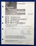 Original Pioneer CT-1060W CT-S77W / Cassette Player Service Manual. Fixed Price $14.95.