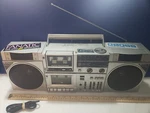 Rare Vintage 80'S Hitachi TRK-W2 Boombox Removable Walkman Cassette Player Radio. Fixed Price $404.10.