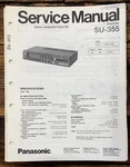 Panasonic SU-355 Amplifier Service Manual *original*. Fixed Price $19.97.