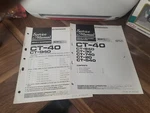 Pioneer CT-40 CT-940 Cassette Service Manual *original*. Fixed Price $19.99.