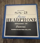 Vintage Sansui SS-2 Stereo Headphones W/ Box Manual 8 Made Japan. Fixed Price $165.00.