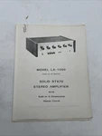 Lafayette Amplifier Model LA-1050 Schematic Diagram Trouble Shooting & Other Pap. Fixed Price $14.99.
