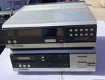 Rare Hitachi VT-7A & VT-TU7A Head Portable Video Cassette Recorder Tuner 1985. Fixed Price $39.98.