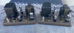 Eico HF-35 EL34 Pair Vacuum Tube Mono Block Amplifiers Shown Running, New Caps. Fixed Price $1700.00.
