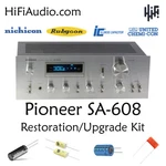 Pioneer SA-608 Rebuild Restoration Recap Upgrade Kit Repair Capacitor Diode. Fixed Price $145.00.