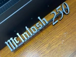 For Mcintosh MC250 Amplifier Logo Emblem Badge Black+brushed - Reproduct Diy. Fixed Price $96.00.