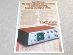 Technics SH-3433 Hi-fi Eye Ad, Pg, 1973, Article, Very Rare Ad!. Fixed Price $9.99.